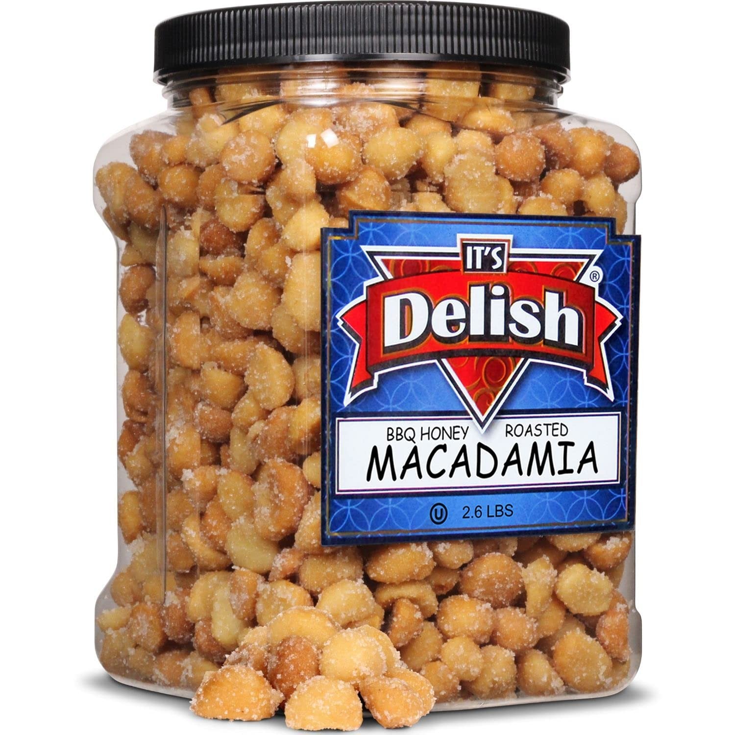 BBQ Honey Roasted Macadamia, 2.6 LBS Jumbo Container