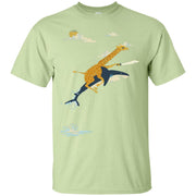 Giraffee ride shark Men T-shirt