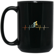 Retro Heartbeat Is Increasing But I Love It Bicycling Coffee Mug, Tea Mug