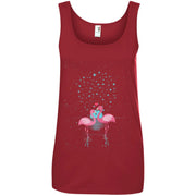 Flamingo Under The Night Stars Women T-Shirt