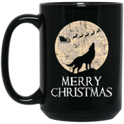 Christmas Wolf, Christmas Eve Coffee Mug, Tea Mug