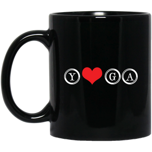 YOGA HEART, MEDITATION Coffee Mug, Tea Mug
