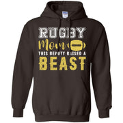 Rugby Mom This Beauty Raised a Beast Men T-shirt
