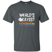 LGBT Gay Pride Lesbian World’s Okayest Lesbian Men T-shirt