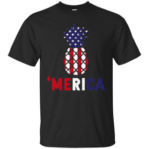 4th Of July Merica Pineapple America Flag Men T-shirt
