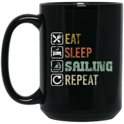 Retro Sailing Sailboat Coffee Mug, Tea Mug
