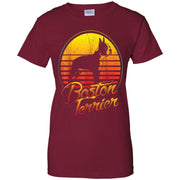 Boston Terrier Vintage Retro Classic Women T-Shirt
