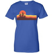 Hiking Camping Sun And Cactus Women T-Shirt
