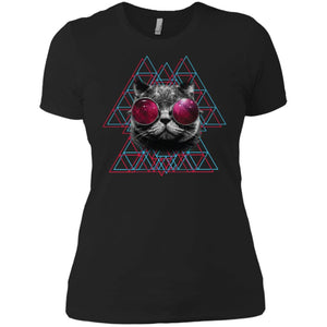 3D Space Cat Mens Women T-Shirt