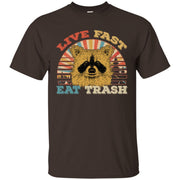 Live Fast Eat Trash Bear Raccoon Vintage Camping