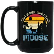 Just A Girl Who Loves Moose Coffee Mug, Tea Mug