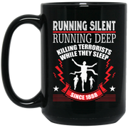 Running Silent T Shirt, Running Deep T Shirt Coffee Mug, Tea Mug