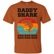 Retro Vintage Daddy Shark Men T-shirt
