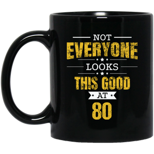 80th Birthday, Retro Eighty 80 Years Looks Coffee Mug, Tea Mug