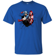 Captain America 3D Art Men T-shirt