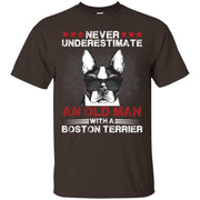 Never Underestimate An Old Man With A Boston Terri Men T-shirt
