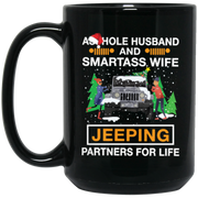 Husband And Wife Jeeping Partners Coffee Mug, Tea Mug