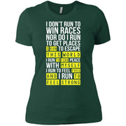 Marathon – I run this world to find myself free Women T-Shirt