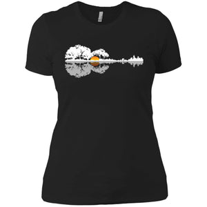 Acoustic Guitar Lake Music, Musician Women T-Shirt