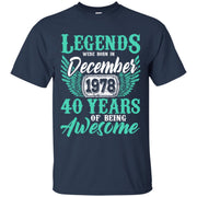 Legends December 1978 40 Years Of Being Awesome Men T-shirt