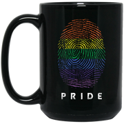 Gay Pride Finger Rainbow Coffee Mug, Tea Mug