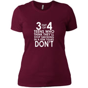 3 out of 4 Teens Women T-Shirt