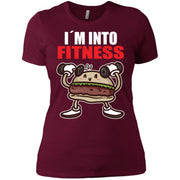 IM Into Fitness Whole Burge In My Mouth Sarcastic Women T-Shirt