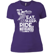 Dirt Bke Eat Sleep Ride Women T-Shirt