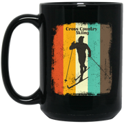 CrossCountry Skiing Retro 70s Vintage Nordic Coffee Mug, Tea Mug