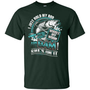 Fishing – Hold My Rod, Wiggle My Worm And Bam Men T-shirt