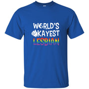 LGBT Gay Pride Lesbian World’s Okayest Lesbian Men T-shirt