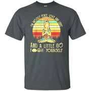 Yoga I’m Mostly Peace Love And Light And A Little Go Yoga Men T-shirt