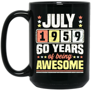 July 1959 60th Birthday Sixty Coffee Mug, Tea Mug