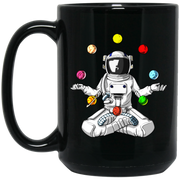 Space Astronaut Zen Yoga Planets Meditation Coffee Mug, Tea Mug