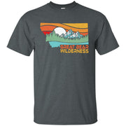 Great Bear Montana Outdoors Retro Mountains Men T-shirt