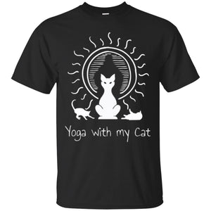 Yoga With My Cat Men T-shirt