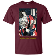 Samurai Play Guitar Vintage Men T-shirt