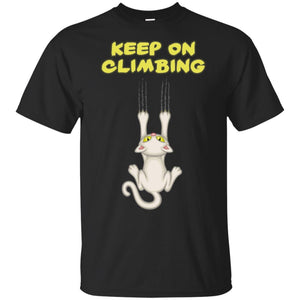 White Cat Keep Climbing Men T-shirt