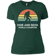 Hide and Seek World Champion Bigfoot Retro Soccer Women T-Shirt