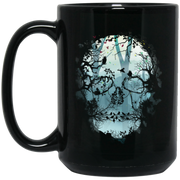 Dark Forest Skull Coffee Mug, Tea Mug