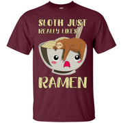 Sloth Ramen Bowl Kawaii Miso Soup Men T-shirt