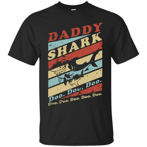 Daddy Shark Doo Doo Retro Men T-shirt