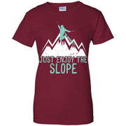Just Enjoy The Slope Ski Women T-Shirt