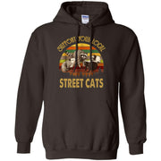 Support Your Local Street Cats Raccoon Vintage Men T-shirt