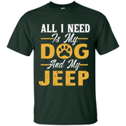 All I Need Is My Dog and Jeep Lover 2 Men T-shirt
