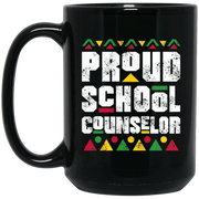 Proud School Counselor Africa Black History Month Coffee Mug, Tea Mug