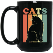 Cats Retro, Cat Lover Coffee Mug, Tea Mug