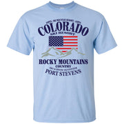 Aspen Colorado Ski Resort Usa Flag Men T-shirt