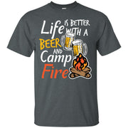 Camping Camp Life Beer Outdoor Men T-shirt