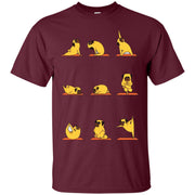 Yoga Pug Dog Men T-shirt
